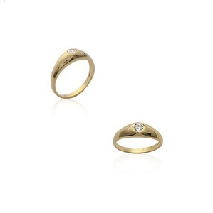 Bague alliance femme Plaqué OR /& zirconium neuf T 56