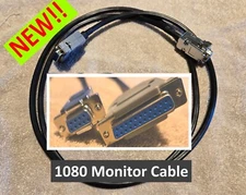 AMIGA DB23 RGB Female to DB9 Female 1080 MONITOR CABLE 5 ft. - NEW