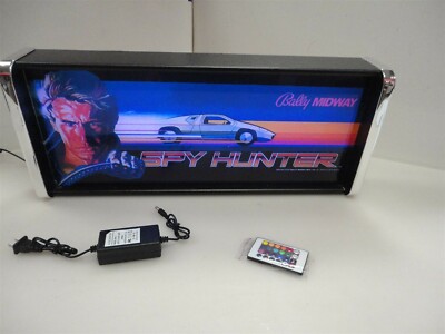 Spy Hunter Marquee Game/Rec Room LED Display light box