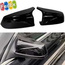 Rear View Mirror Cover Caps M Look Glossy Black Fits BMW E60 E61 F10 F11 F12 F13
