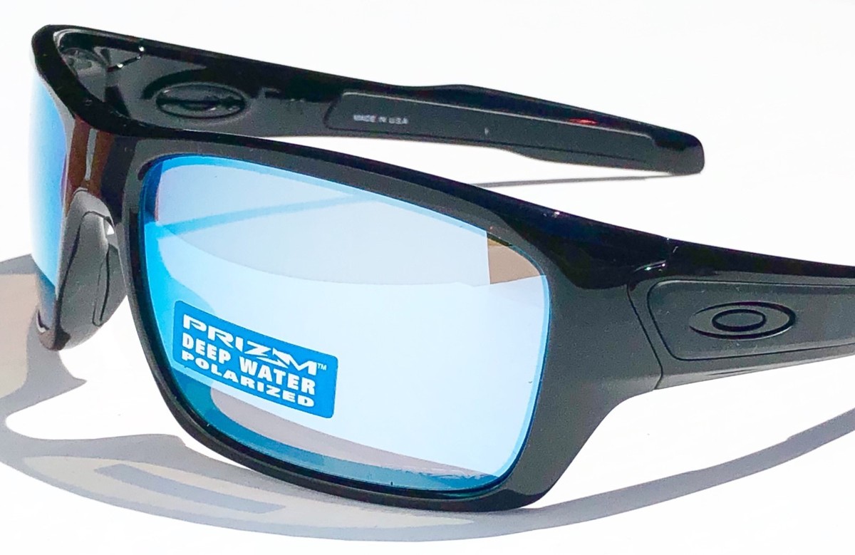 NEW* Oakley TURBINE Black POLARIZED Deep Water BLUE H20 NEW* Oakley TURBINE Black POLARIZED Deep Water BLUE H20