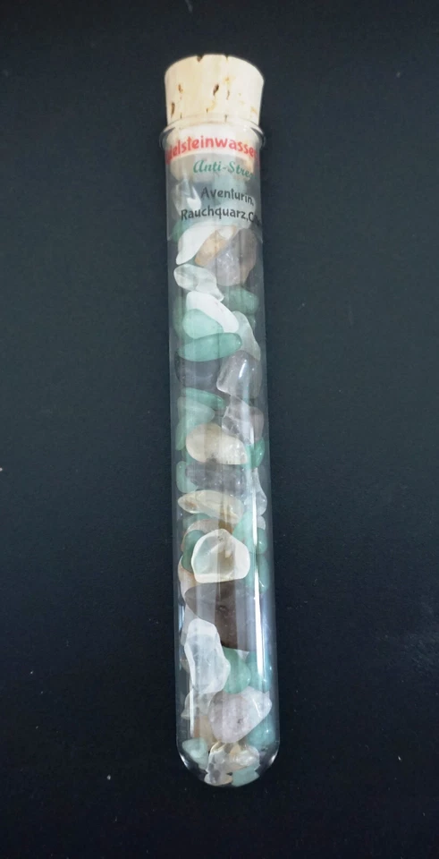 Edelsteinstab Wasserstab  Grundmischung Aventurin Rauchquarz Citrin 16 cm - Bild 3 von 4