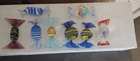 Blown Glass Murano Style Wrapped Art Glass Candy Pieces Set 8 Colorful Vintage