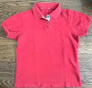 burberry red polo shirt