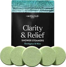 Eucalyptus Mint Aromatherapy Shower Steamers 15 Pack Essential Oil Relaxation