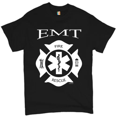 EMT Fire and Rescue T-shirt Emergency First Responder EMS Medic Men's Tee