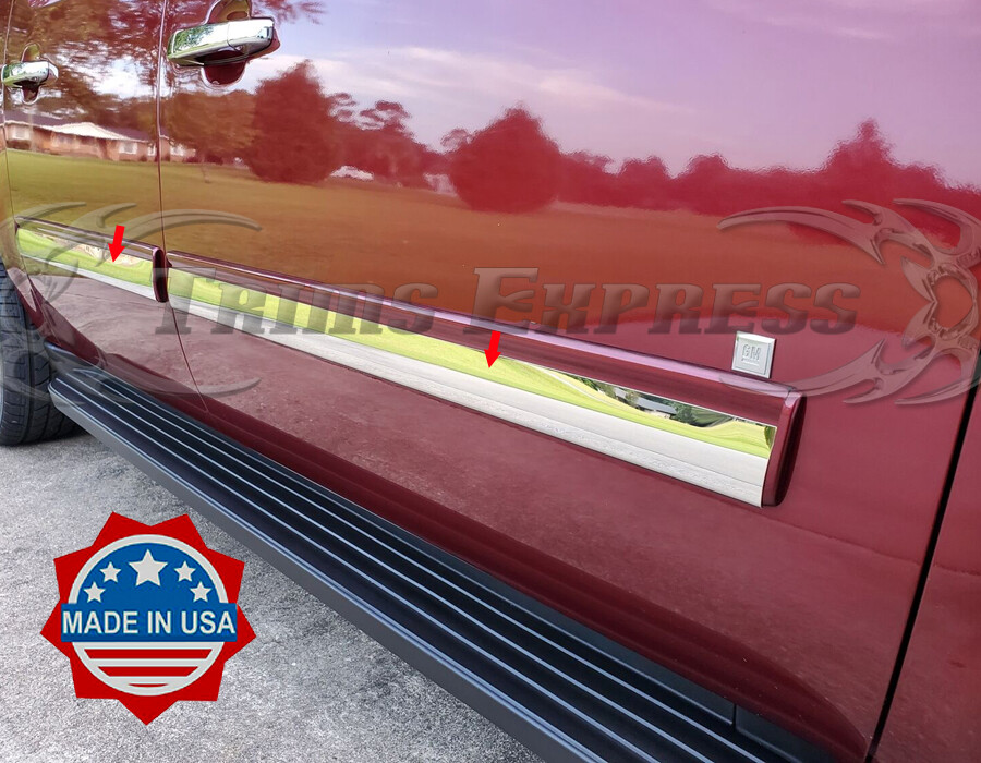 20072013 GMC Sierra Crew Cab Body Side Molding Trim Overlay 3/4