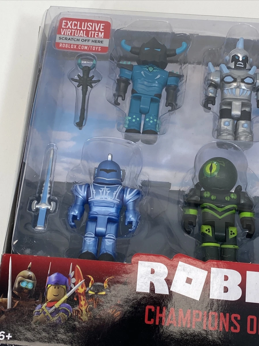 Roblox action figure Champions of Roblox Korblox Deathspeaker blue armor knight!