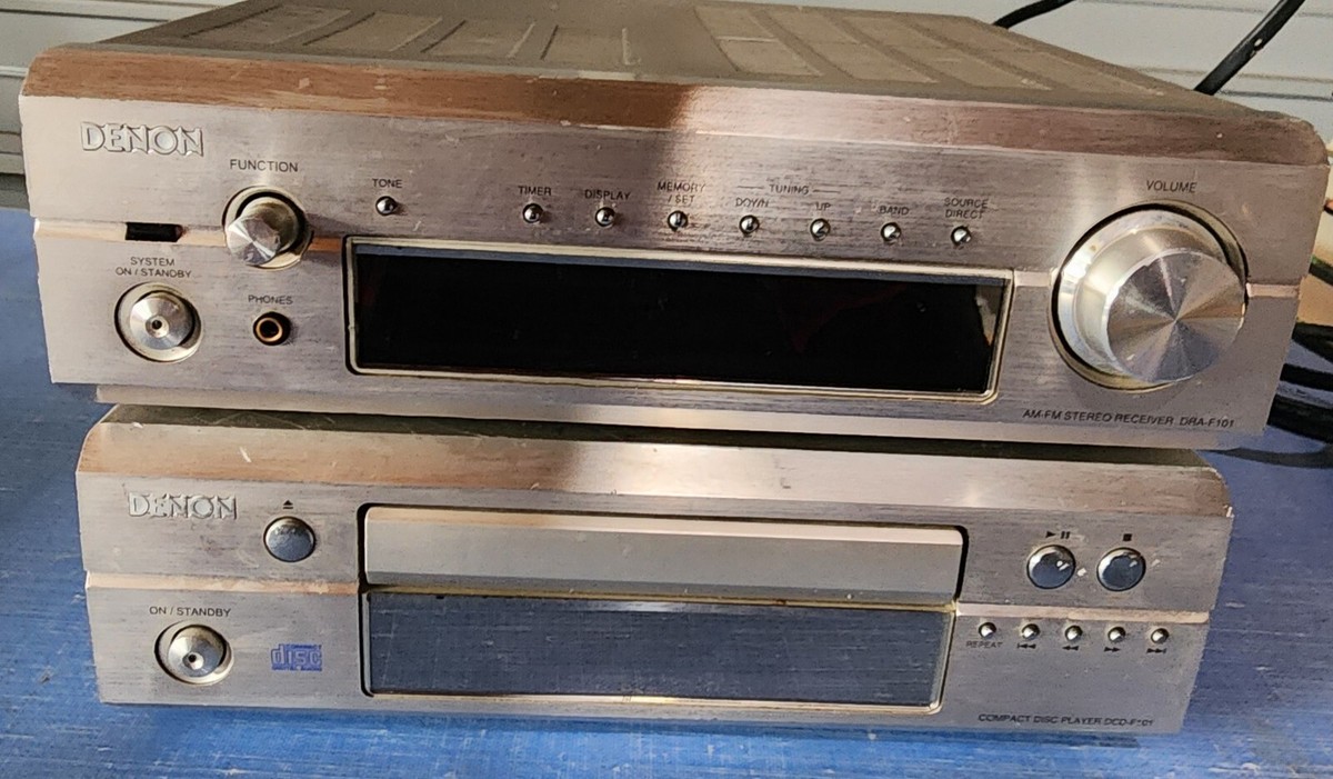 DENON チューナー搭載アンプ　DRA-F101 デノン Denon DRA-F101 Hi-Fi Stereo Amplifier + DCD-F101 Mini CD