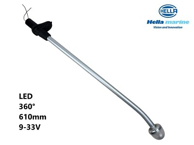 HELLA MARINE LED Vollkreis Ankerlaterne 360° weiß 610mm Navigationslaterne UHD