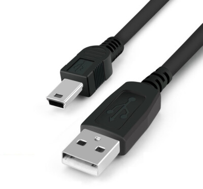 Mini USB Adapter Cable Data Sync Transfer Power Supply Charger Cord V3 Extra ...