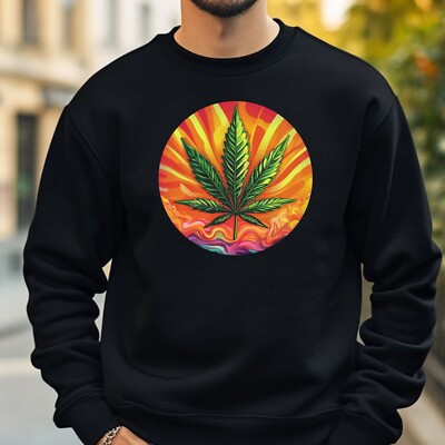 Cannabisblatt Sweatshirt Kuschelig und Perfekt für jeden Anlass S bis 4XL