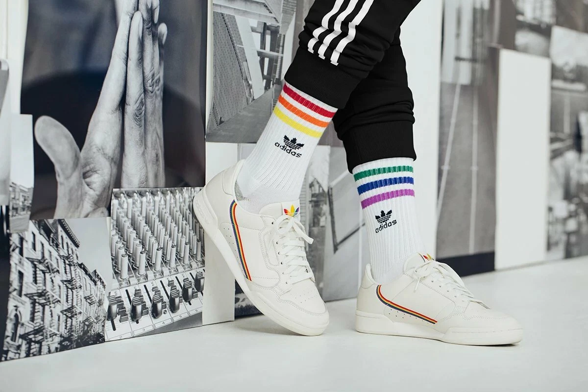 Adidas Pride Socks LGBTQ Parade Be True Rainbow MultiColor Sz L Men Women | eBay