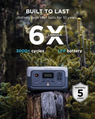 Centrale elettrica portatile EF ECOFLOW RIVER 2, 256 Wh Batteria LiFePO4 - Foto 5 di 8