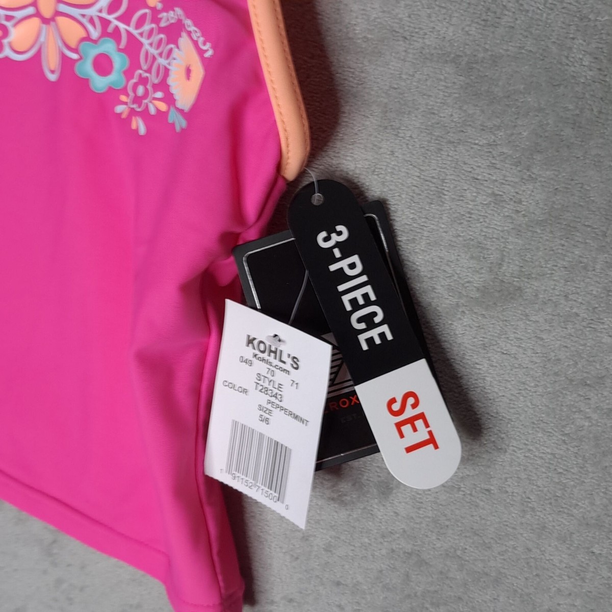 ZeroXposur Girls Pink Sprinkle Tankini ONLY Size 5/6 | eBay