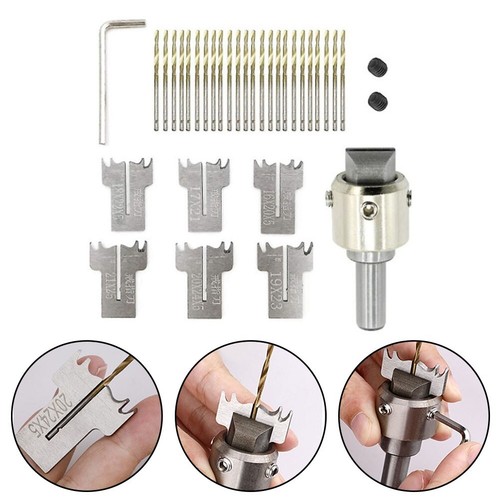 Perfect Tool for Woodworking and Jewelry Making 30 Piece Ring Drill Bit