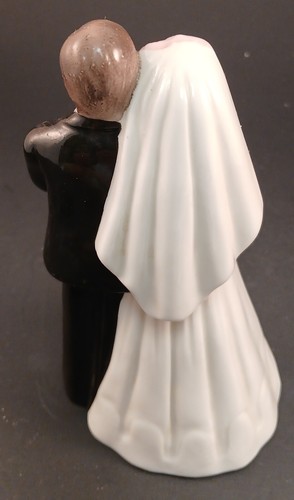 Vintage L B Mtg 1990 Wedding Couple Cake Topper Wedding Keepsake - Picture 2 of 9