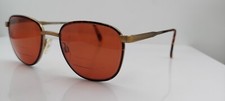 Vintage Wolverine W306 Brown Tortoise Oval Metal Sunglasses Korea FRAMES ONLY
