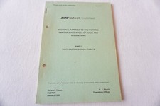1992 Network SouthEast NSE Working Railway Timetable Sectional Appendix Part 1
