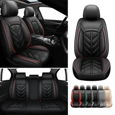 For Nissan Car Seat Cover Front&Rear Full Set Seat Protector Pu Leather Seat