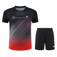 2023 New Men's Badminton set T-Shirts+Shorts table tennis Tops Sport clothes