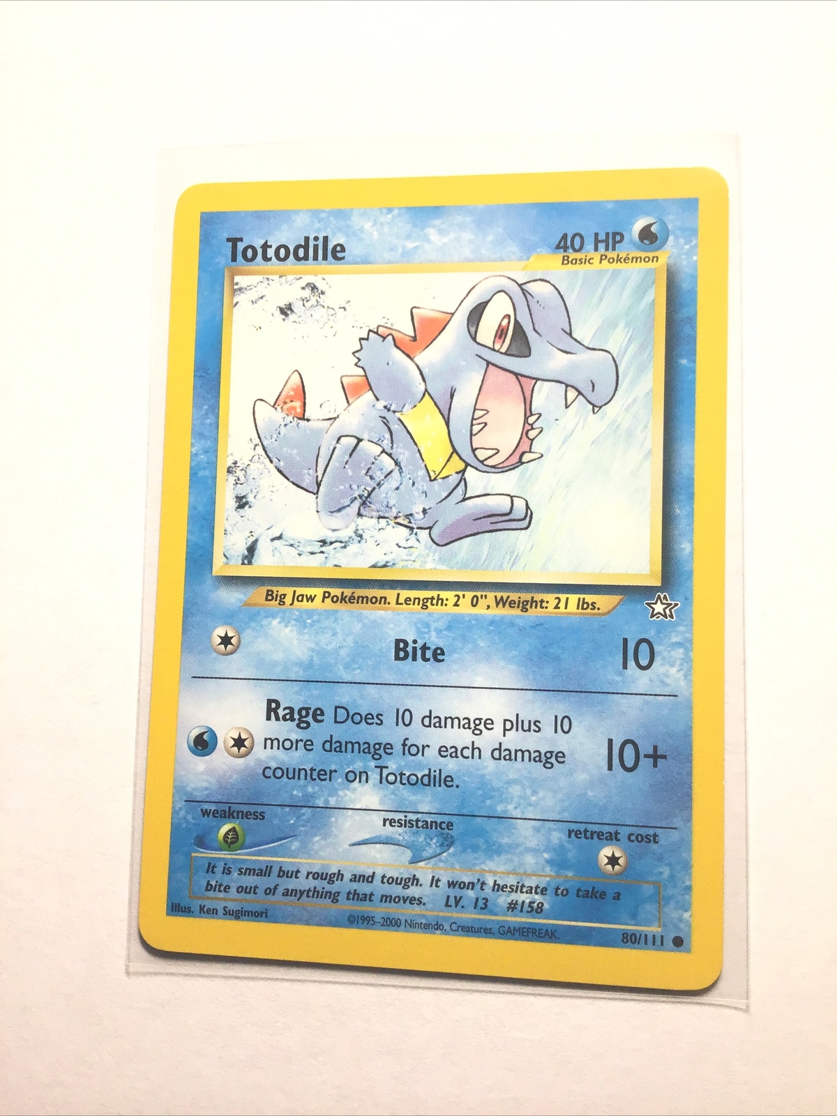 TOTODILE - 80/111 - Neo Genesis - Pokemon Card - LP