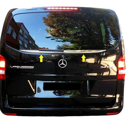 Chrome Rear Window Under Trim S.STEEL For Mercedes VITO W447 VITO 2014-2024 - Picture 2 of 7
