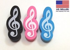 music note rubber, pack 10