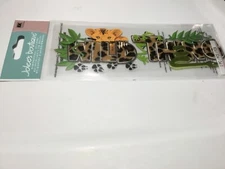 Jolee's Boutique 1 pc 3d Scrapbook Sticker WILD THING zoo animals snake lion New