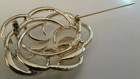 Vintage Sarah Coventry Silver Tone "Tailored Swirl" Brooch & Clip On Earring Set — photo 6