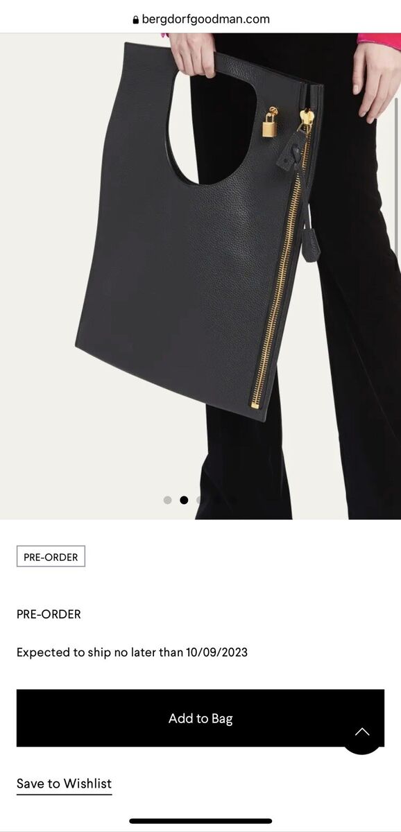 Tom Ford Alix Red Leather Padlock Flat Zip Foldover Bag Tom Ford Alix Red Leather Padlock Flat Zip Foldover Bag