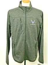 USAF US Air Force TOW Gray Flint Rock II Lightweight Full Zip Jacket Men's L