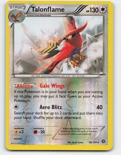 Talonflame BREAK 21/114 Steam Seige NM Ultra Rare Pokemon Card | eBay