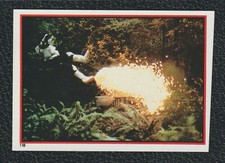 1983 Topps Panini Star Wars ROTJ Sticker #118 Speeder Bike Trooper Blasted