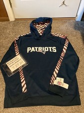 NWT NFL Team Apparel New England Patriots NFL Hoodie Mens Sz L FREE SHIPPING  
