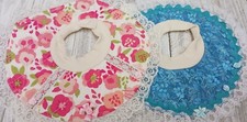 2 CAT Show Bibs Size SMALL LONGER QUILTED Cotton Fits Most Cats Large Kittens