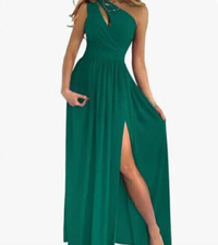 High Slit Maxi Dresses Off Shoulder Long dress NEW IN PACKAGE SIZE LARGE