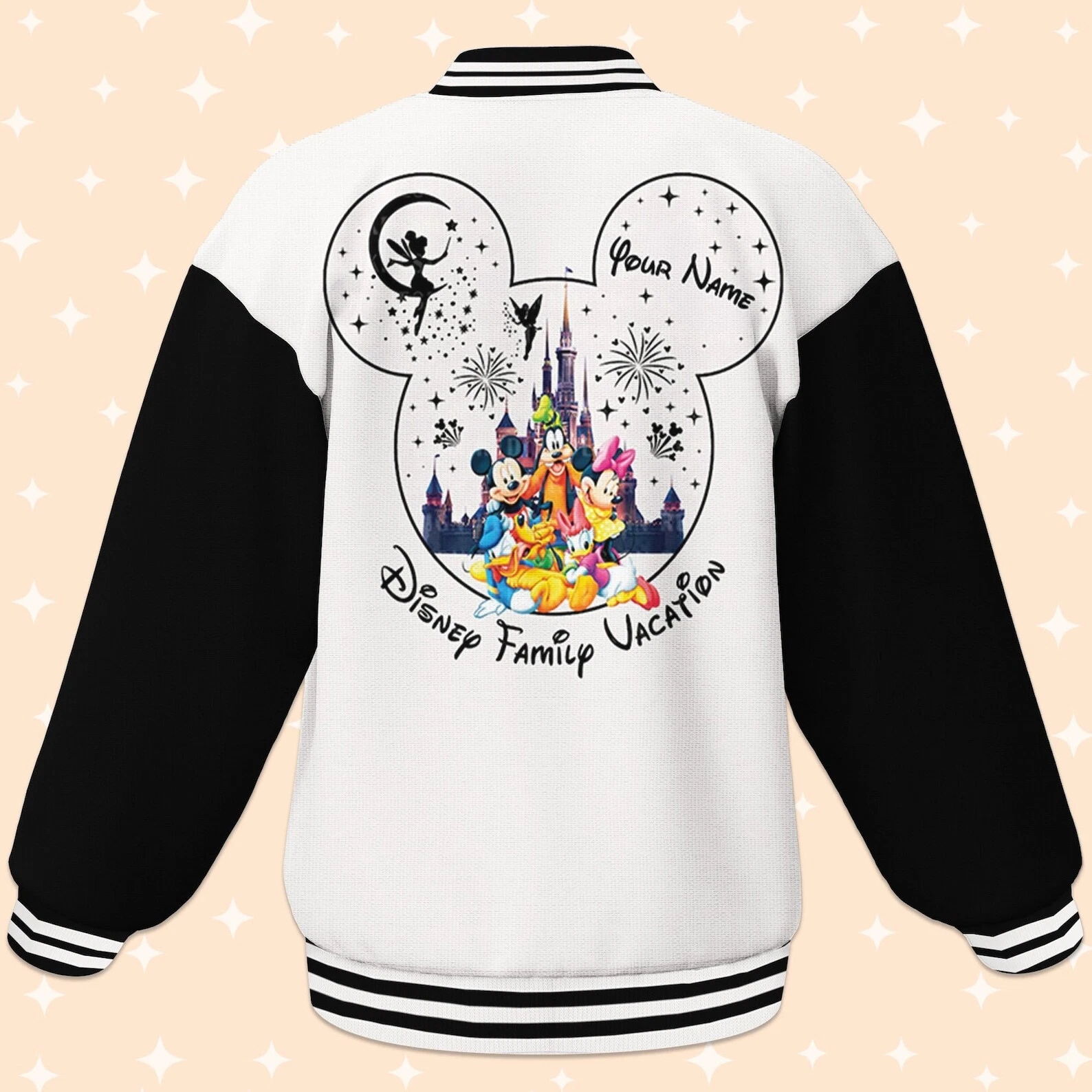 Custom Disney Trip Family Baseball Jacket, Adult Varsity Jacket, Personalized