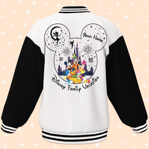 Custom Disney Trip Family Baseball Jacket