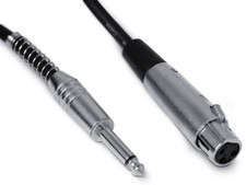 PROFESSIONAL FEMALE XLR to 1/4" JACK CABLE mic microphone lead OFC patch mono