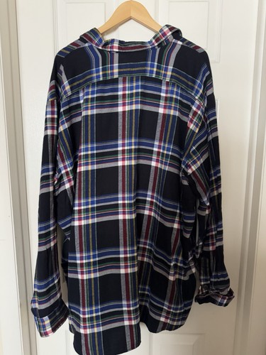 Polo Ralph Lauren Men’s 3X-BIG Big & Tall Plaid Flannel Workshirt NEW - Picture 6 of 12