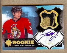 2012-13 ULTIMATE JAKOB SILFVERBERG RC AUTO PATCH 22/25!!