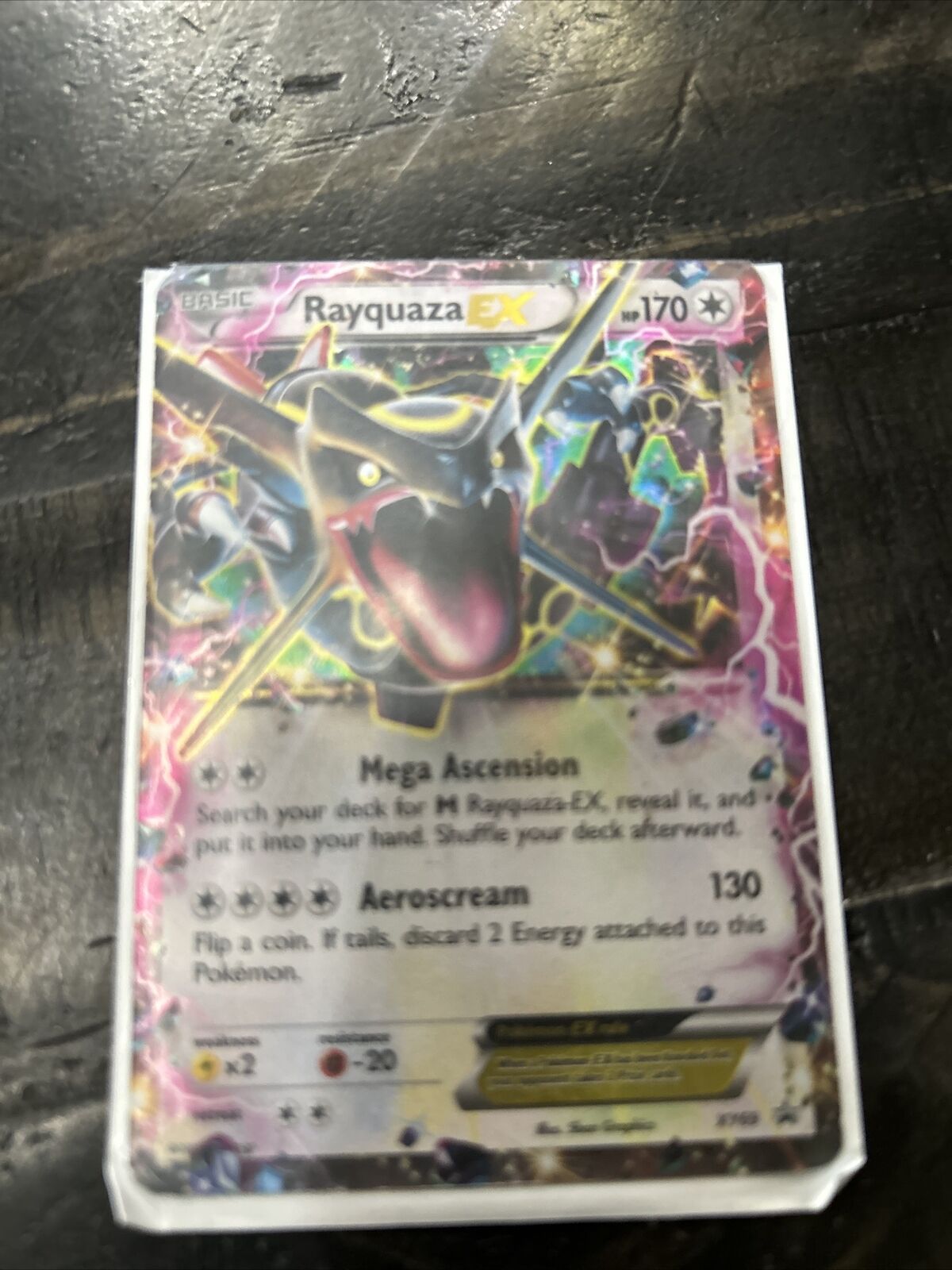 1x Rayquaza-EX - XY69 - Shiny Rayquaza-EX Box Promo Moderately Played  Pokemon XY