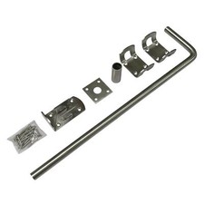Garage Door Drop Bolt 18" (Stainless Steel Floor Ground Stable Catch)
