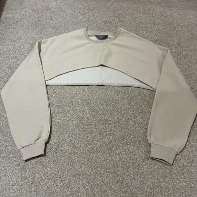 NEW BNWT Womens Primark Cropped Pullover Beige Stone Jumper Sweater UK 18 XL