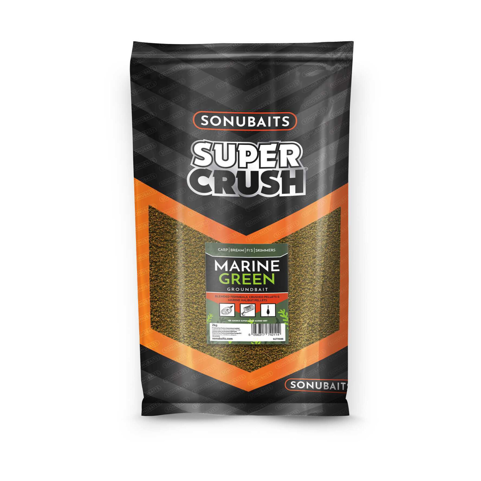 Sonubaits Marine Green Groundbait 2kg Carp Fishing Groundbait NEW
