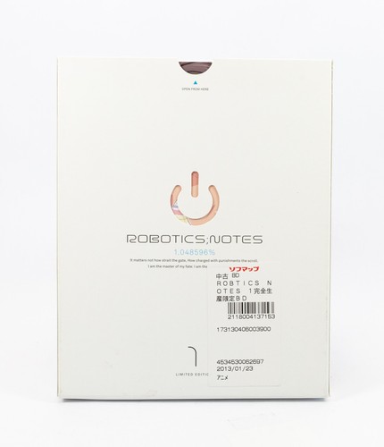 Robotics Notes 1 Complete Production Limited Edition Blu-ray & CD Anime Like New - Picture 3 of 3