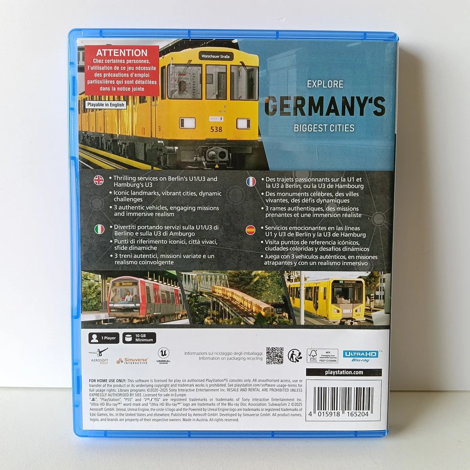 Subway Sim 2 | PS5 Playstation 5 italiano e multilingue, foto 4 di 5