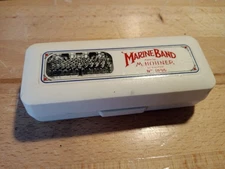 Vintage Hohner Marine Band 1896 Harmonica White Box Made in Germany Key of C