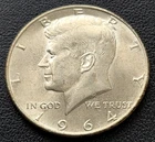 1964 Kennedy Silver Half Dollar - Great Condition - 90% Silver